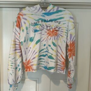 Smiley World Colorful Tie-Dye Hoodie